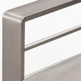 thumbnail image 4 of Christopher Knight Home Cape Coral Outdoor Aluminum 3 Piece Chat Set with C Shaped Table by  Faux Wood Table - Non Sunbrella Grey, 4 of 5