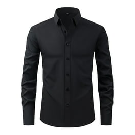 Joe & Bella Men's Magnetic Button-Down Slim Fit Long-Sleeve Adaptive Shirt, Navy Check, XX-Large