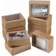 thumbnail image 1 of Cajas de papel kraft con 16 cajones, rectangulares, de 11,4 x 8,1 x 4,3 cm, con ventana, para jabón casero, pequeñas cajas de cartón para regalo., 1 of 9