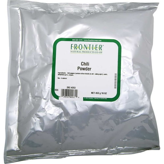 Frontier Herb Salt Free Chili Powder Seasoning Blend, 16 Ounce