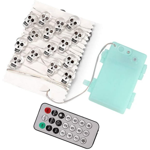 Lamp-Waterproof 30 Light LED Battery String Lights with Remote Control Outdoor Indoor Timer Lamp