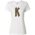 thumbnail image 3 of Inktastic Leopard Print Letter K Women's T-Shirt, 3 of 5