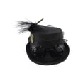 thumbnail image 2 of Jacobson Hat Company Deluxe Velvet 4.25 Inch Steampunk Top Hat with Removable Goggles,Black,One Size, 2 of 7