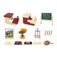 thumbnail image 3 of Juego de aula para casa de muñecas, suministros escolares, casa de muñecas para niños, pizarra, Mini accesorios escolares, 3 of 8