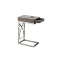 thumbnail image 3 of Monarch Metal End Table with Drawer in Dark Taupe, 3 of 3