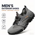 thumbnail image 3 of CHICVOMEY Comfortable Sneakers for Men Lightweight Breathable Slip-On Hiking Shoes Non-slip Wear Resistant Outdoor Sneakers Ideal for Summer Beach and Camping, 3 of 8