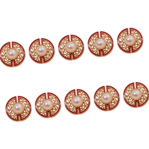 MOMOJIA 10Pcs Cloud Pattern Metal Buttons Sewing Closure For Sewing Craft Jackets Dress