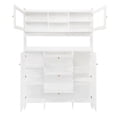 thumbnail image 3 of MERAX  Contemporary Shoe Cabinet with Open Storage Platform White, 3 of 5