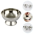 thumbnail image 3 of KAKOWELY Tasse de Rasage Réutilisable Bol de Rasage en Acier Inoxydable Bol de Rasage Réutilisable Fournitures de Rasage pour Hommes,4.33"X4.33"X2.48 Pouces, 3 of 4