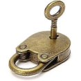thumbnail image 3 of Set of 2 Vintage Antique Style Keyed Mini Padlock with Bronze Key (Bear), 3 of 5