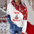 thumbnail image 2 of Moda mujer cuello redondo manga larga otoño camiseta Navidad impresión blusa con capucha Tops Fridja  fksj4510, 2 of 4