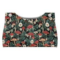 ZUXONGSY Mushroom Flower Tissue Box Cover 2 Pcs PU Leather Tissue Cube Box Cover with Buttons Decorative Rectangle Tissue Box Covers Easy to Carry Stylish Tissue Box for Business Trip