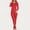 Red, variant on Women's Plus Size Thermal Underwear Set — Fleece Lined Long Johns for Extreme Cold Weather, Winter Warmth Top & Bottom Pajamas