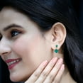 thumbnail image 6 of Rosec Jewels Certified Lab Grown Emerald Teardrop Earrings for Women (AAAA Quality) - Ready to Gift with Jewelry Box, 18K Yellow Gold, 6 of 8