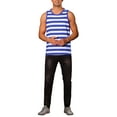 thumbnail image 2 of INSPIRE CHIC Father's Day Stripes Tank Top for Men's Striped Sleeveless T-Shirt Crew Neck Casual Vest 2XL Blue White, 2 of 6