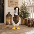 thumbnail image 4 of Sruoe Porch Goose Outfits with Wig Hat, 23 Inch Porch Goose Clothes, Goose Clothes Dress, Duck Sculpture Clothes for Lawn Statue Cement Statue Yard Patio Party Decoration, 4 of 6