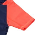 thumbnail image 5 of Girls Swimsuit Kids One Piece Swimsuit Shark Print Crew Neck Short Sleeve Upf Sun Warm Comfortable Swimwear Toddler with Cap Navy 7 Years-8 Years, 5 of 6