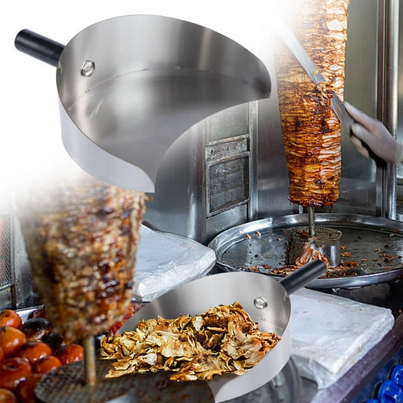 StSilkitty Heavy Duty Stainless Steel BBQ Shovel for Grill,Smoker Ergonomic Non Slip Grip,Dishwasher Safe,for Large Gatherings Outdoor Cooking