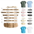 thumbnail image 5 of Womens Summer Tops Short Sleeve V Neck Simple Casual Blouse Daily All Match Daily Tops, 5 of 6