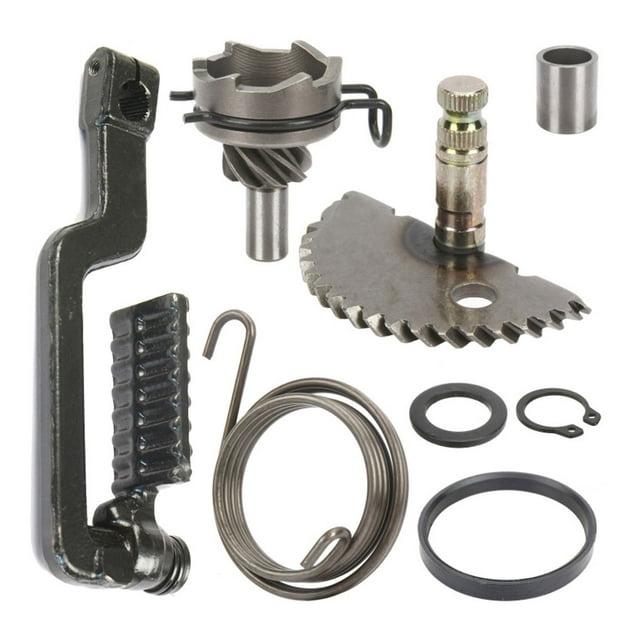 relayinert Iron Kick Start Kit With Shaft Gear For Reliable Motorcycle Starting Starter Lever Shaft Kit