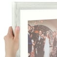 thumbnail image 6 of ArtToFrames 20x24 Matted Picture Frame with 16x20 Single Mat Photo Opening Framed in 1.25 Off White Wash on Ash and 2 Light Cream Mat (FWM-4098-20x24), 6 of 8