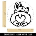 thumbnail image 2 of Cute Corgi with a Heart Butt Self-Inking Rubber Stamp Ink Stamper - UV Ink - Mini 1/2 Inch, 2 of 7