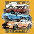 thumbnail image 3 of Shelby Cars Sketch Long Sleeve T-shirt Mustang Racing American Muscle Car GT500 Cobra Performance Powered by Ford, 3 of 7