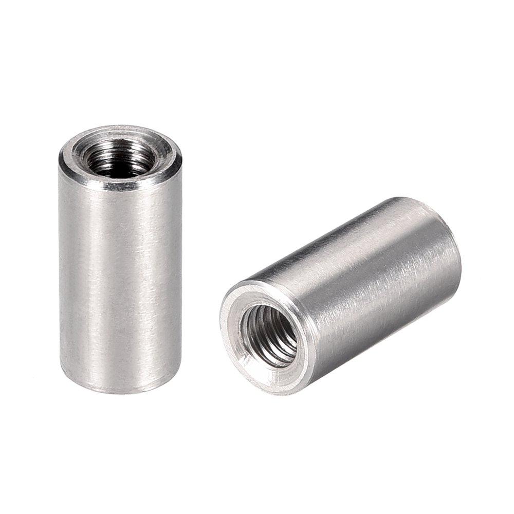 Round Connector Nuts, M6x20mm Height Sleeve Rod Nut Stainless steel 5