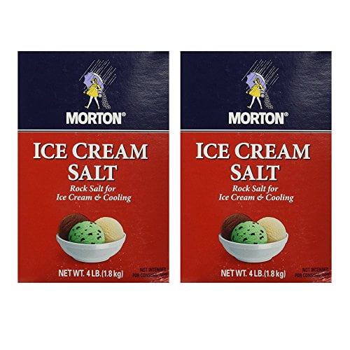 Morton Ice Cream Salt 4lb box (Pack of 2)
