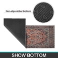 thumbnail image 7 of 2 Piece Bohemian Brown Ethnic Rug Rug Kitchen Rug Set, Decor Kitchen Rugs, Absorbent Non-Slip Washable Floor Mats, Home Indoor Runner Rugs 17"x47"+17"x30", 7 of 7