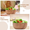 thumbnail image 3 of Minkissy 2 Pcs Bols en Bois pour Salade en Forme Ronde pour Usage Domestique et Repas, 3 of 7