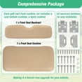thumbnail image 5 of golytefs Golf Cart Front Seat Cushion Set for Ezgo Medalist Txt 1994-2013 Models (Beige), 5 of 9
