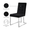 thumbnail image 2 of Meridian Furniture Alexis Velvet Dining Chair in Black (Set of 2), 2 of 5
