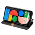 thumbnail image 2 of Case for Google Pixel 5 Flip Cover Wallet Flip Cover Magnetic Protective - Black, 2 of 5