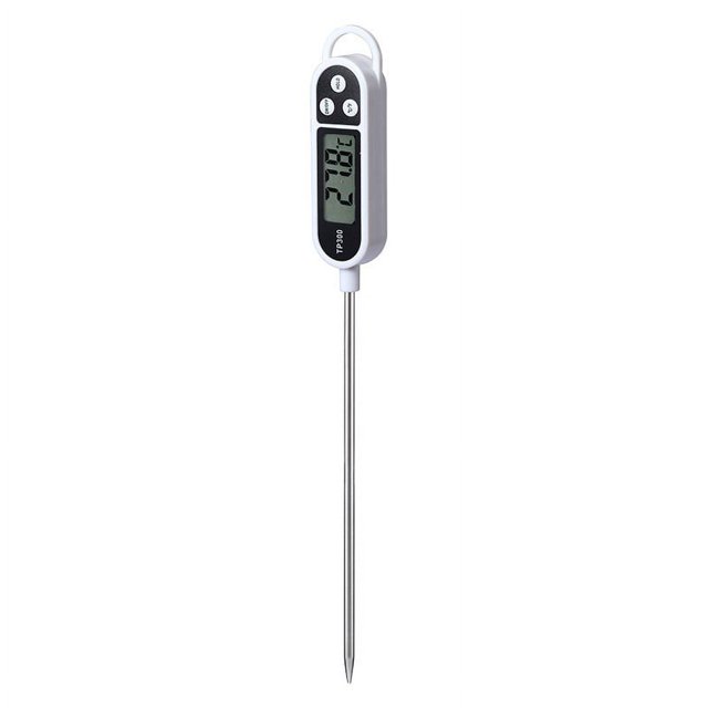 Termómetro digital para carne Brillar sonda larga IMPERMEABLE blanco