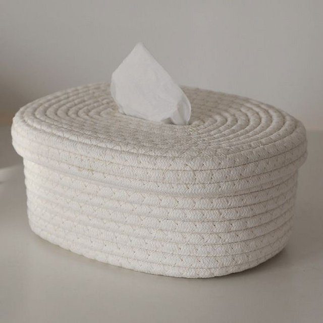Caja de pañuelos de estilo creativo, caja de papel, caja de almacenamiento de servilletas de estilo simple, rectangular, para el hogar, la sala de estar y la mesa del comedor