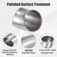 thumbnail image 4 of 2uds OD 4" 45 Grados Inoxidable Acero Curva Tubo Escape Codo Tubo, 4 of 7