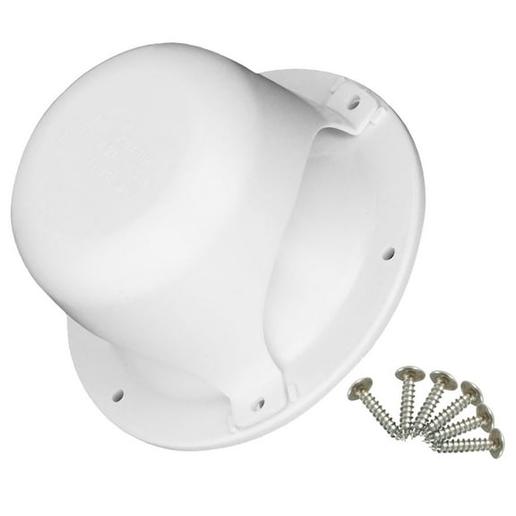 Worgeous RV Plumbing Vent Caps Camper Vent Cap Replacement For RV Trailer Camper RV Roof Sewer Vent Cover Caps Kit With 6 Screws For 2 Inch Pipe White
