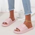 thumbnail image 5 of Dakaela Womens Cloud Slides Comfortable Non Slip Pillow Shower Shoes Soft Bathroom Beach Slippers, 5 of 8