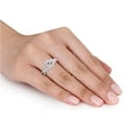 thumbnail image 3 of 2.20 Carat (ctw) Lab-Created White Sapphire Crossover Ring in Sterling Silver, 3 of 5