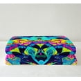 thumbnail image 3 of Boho Mandala Throw Blanket for Couch Hippie Mandala Fleece Blanket, Bohemian Flowew Sherpa Blanket Teal Floral Blanket, Aesthetic Abstract Art Bed Blanket Bedroom Decorations, 3 of 6