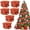 Snowflake, variant on Dalrosia Christmas Tree Ribbon Garland Red and Green Polka Dot Ribbon Garland for Christmas Tree Burlap Ruffled Wired Ribbon Xmas Tree Garland Vintage Rustic Farmhouse Home Deco