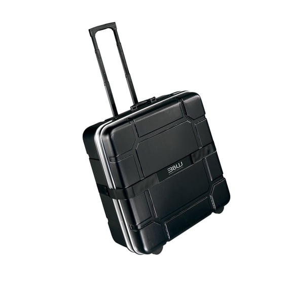 B&W Folding Bicycle Travel Case Foldon - Hard Travel Case - Black