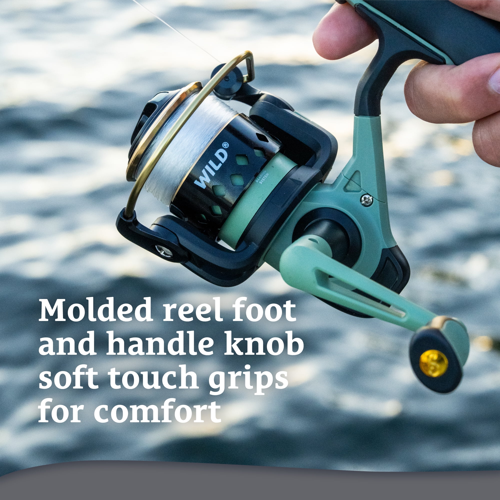 Shakespeare Wild Spinning Combo 9' 2-Piece Fishing Rod and Reel Combo