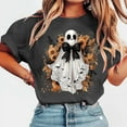 thumbnail image 2 of Delliss Women's Casual Short Sleeve Halloween Print T-Shirt, 2 of 4