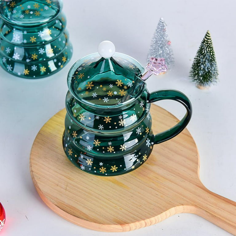 ANOTION Christmas Cups, 18oz Christmas Coffee Mugs Glass Cups with Lid and  Straw Colorful Xmas Tree …See more ANOTION Christmas Cups, 18oz Christmas
