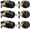 Matte Black, variant on 3 Sets Entry Door Knob and Single Cylinder Deadbolt Combo Set, Keyed Alike Round Ball Satin Nickel Exterior Door Knobs with Lock and Keys for Entrance and Front Door