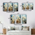 thumbnail image 4 of Designart "Blossoming White Daisy under Teal Blue Sky II" Flowers Framed Wall Art Set Of 3 - White Traditional Frame Gallery Set For Office Decor, 4 of 6