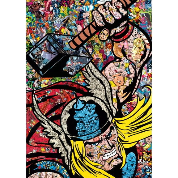 Buffalo Games 500-Piece Marvel Thor Collage Jigsaw Puzzle