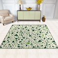 thumbnail image 2 of Yayeee Area Rugs for Living Room 5.2'x4' Non Slip Washable Bedroom Floor Carpet, Green Triangles Pattern, 2 of 6